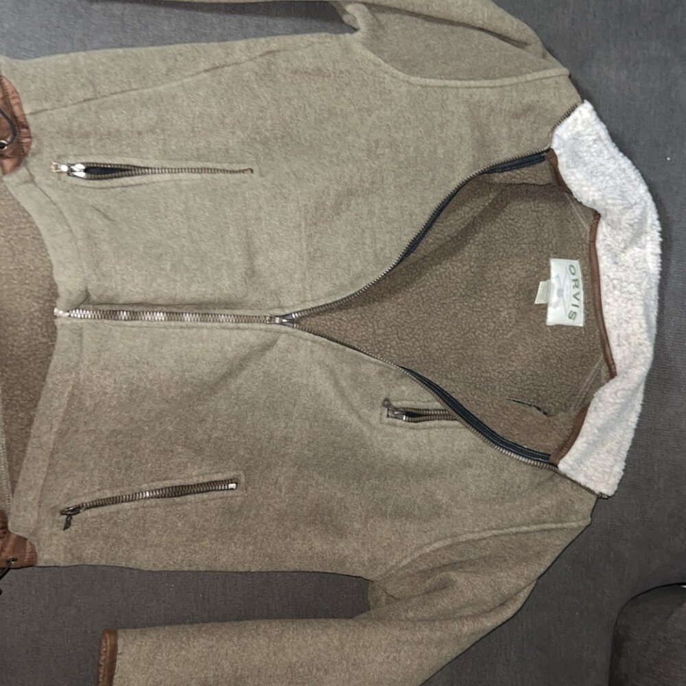 Mens Orvis Fleece Lined Jacket Size M 70534